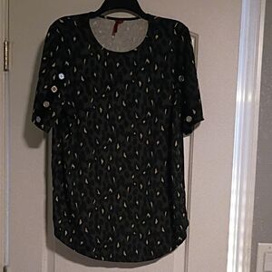 Elegant Black and White Women's Blouse